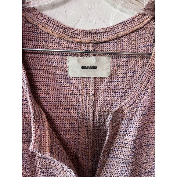 Humanoid Cotton Tweed Dress Sz L - Picture 3 of 4